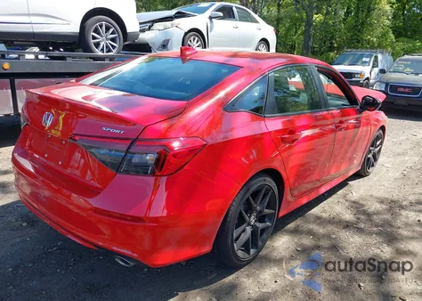 2022 Honda Civic Sport из США, поврежденный, VIN 2HGFE2F52NH583170